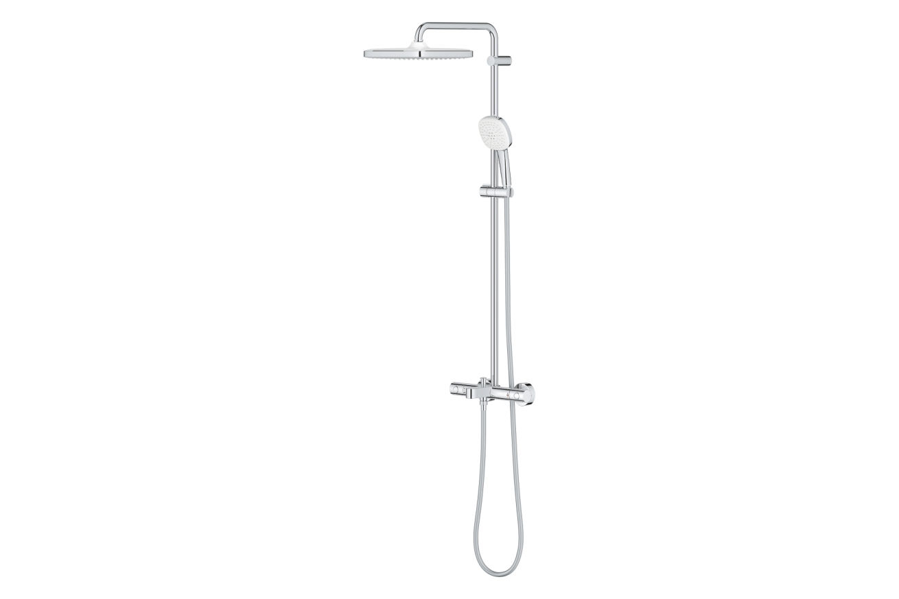 Душевая система GROHE Tempesta System 250 Cube с термостатом для ванны, хром (26975001)