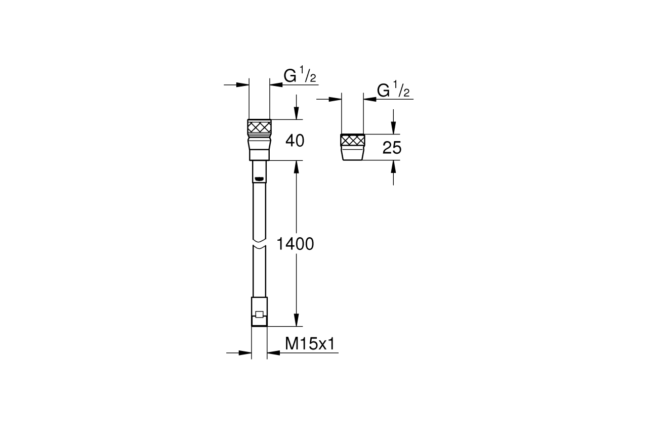 Шланг для K4 /Ladylux Cafe GROHE (46174000)