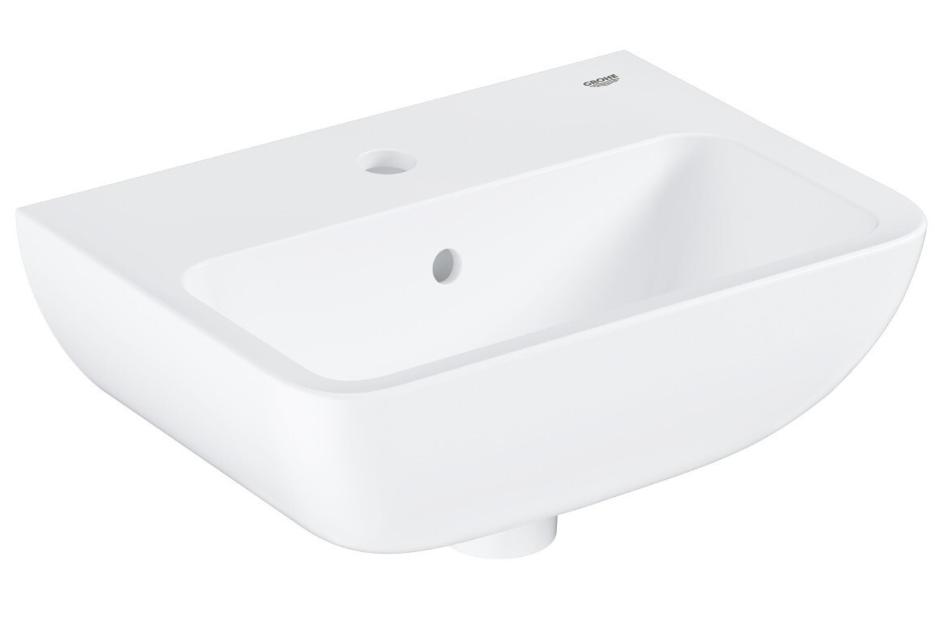 Раковина подвесная GROHE Bau Edge 45 см, альпин-белый (39806000)