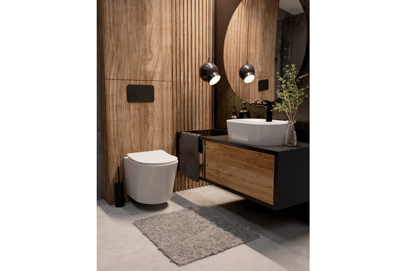 Комплект инсталляции GROHE 38775001 с унитазом AQUAme AQM2001 и сиденьем с микролифтом (NW0166)