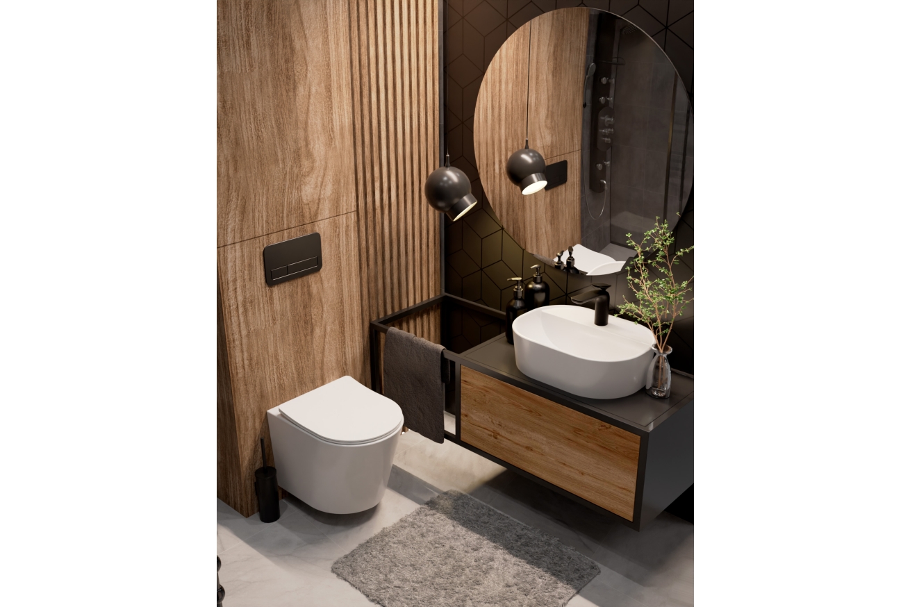 Комплект инсталляции GROHE 38775001 с унитазом AQUAme AQM2001 и сиденьем с микролифтом (NW0166)