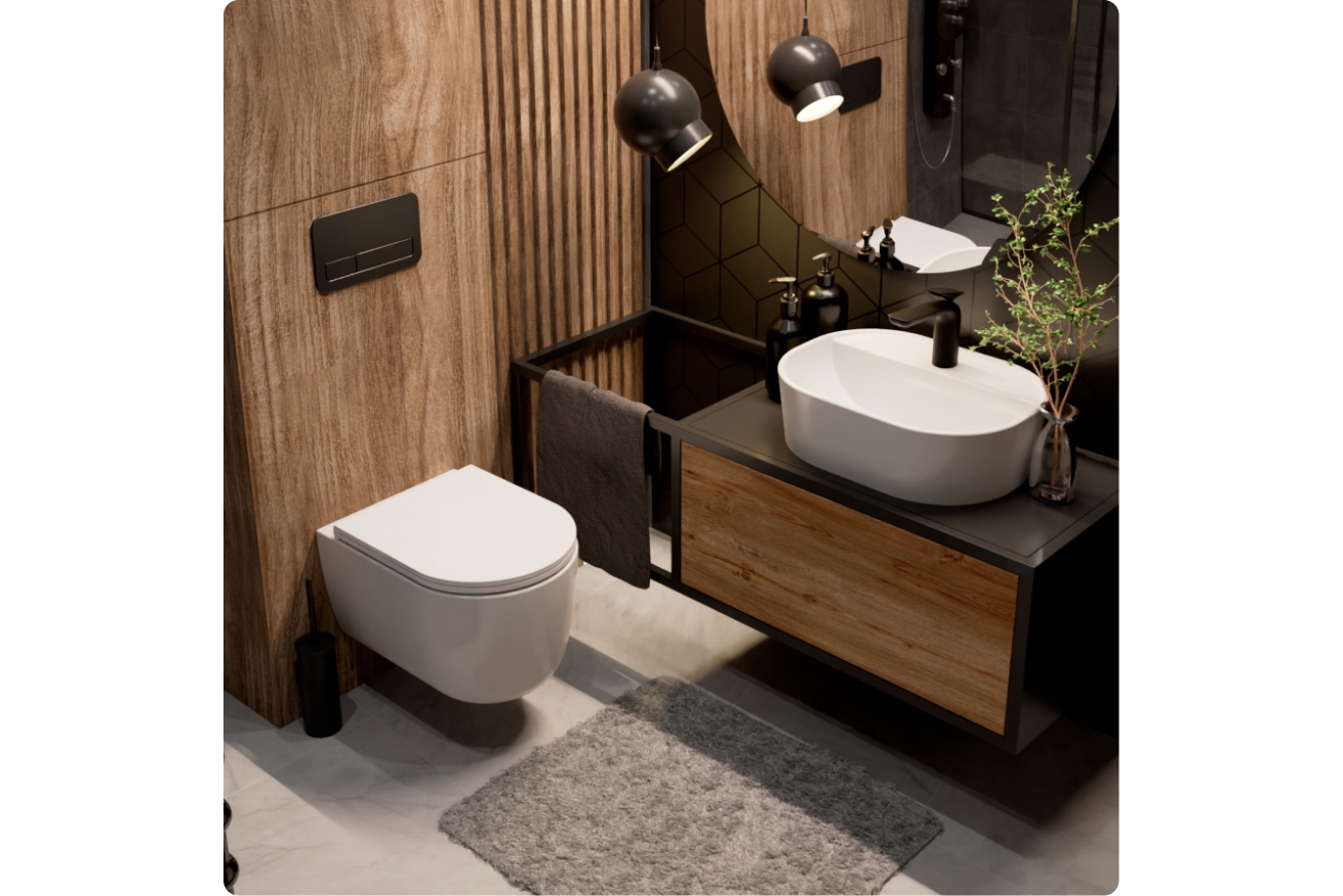 Комплект инсталляции GROHE Solido 38811KF0 с унитазом AQUAme AQM2013PRO и сиденьем с микролифтом, смыв Invisible (NW0304)
