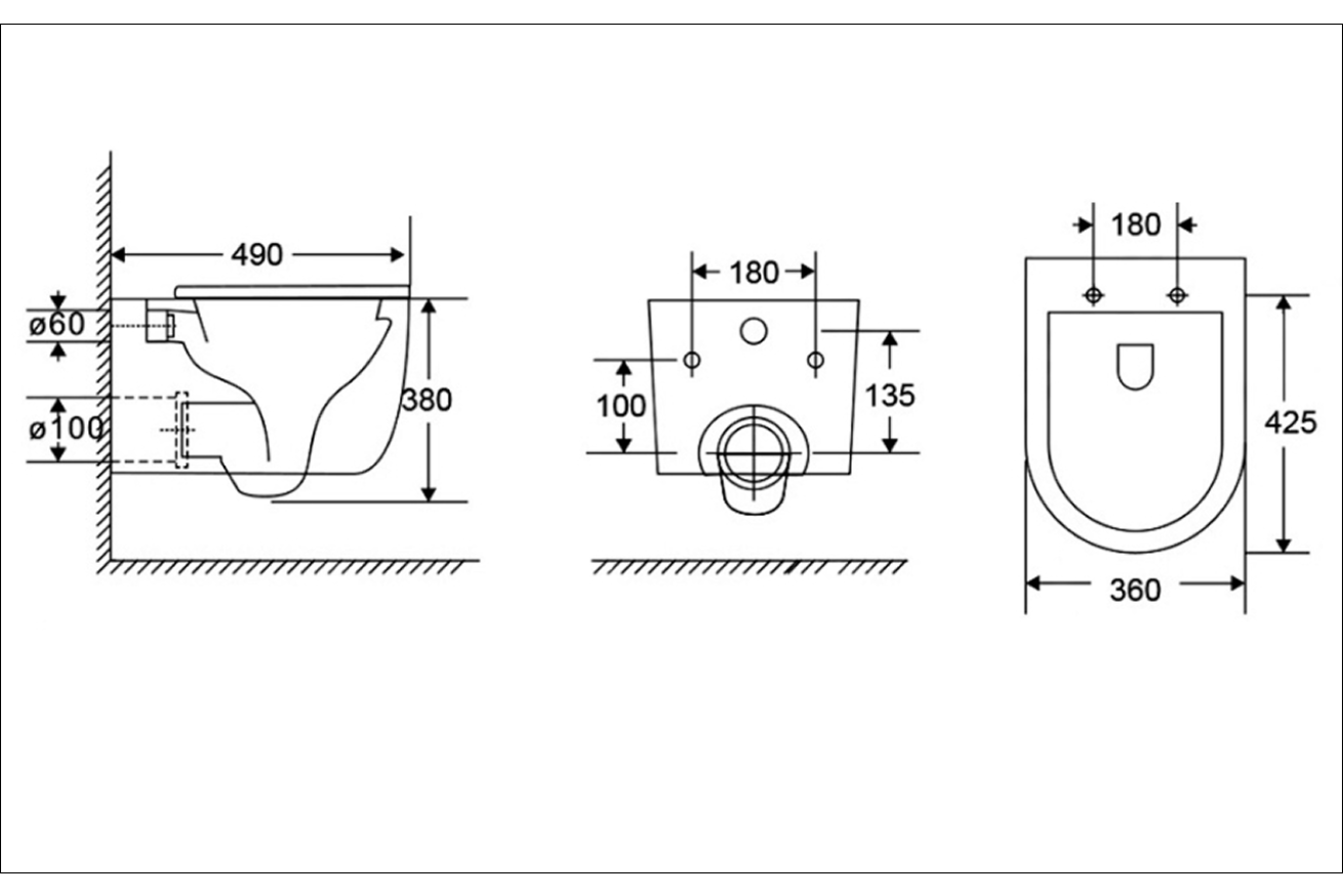 Комплект инсталляции GROHE Solido 38811KF0 с унитазом AQUAme AQM2013PRO и сиденьем с микролифтом, смыв Invisible (NW0304)