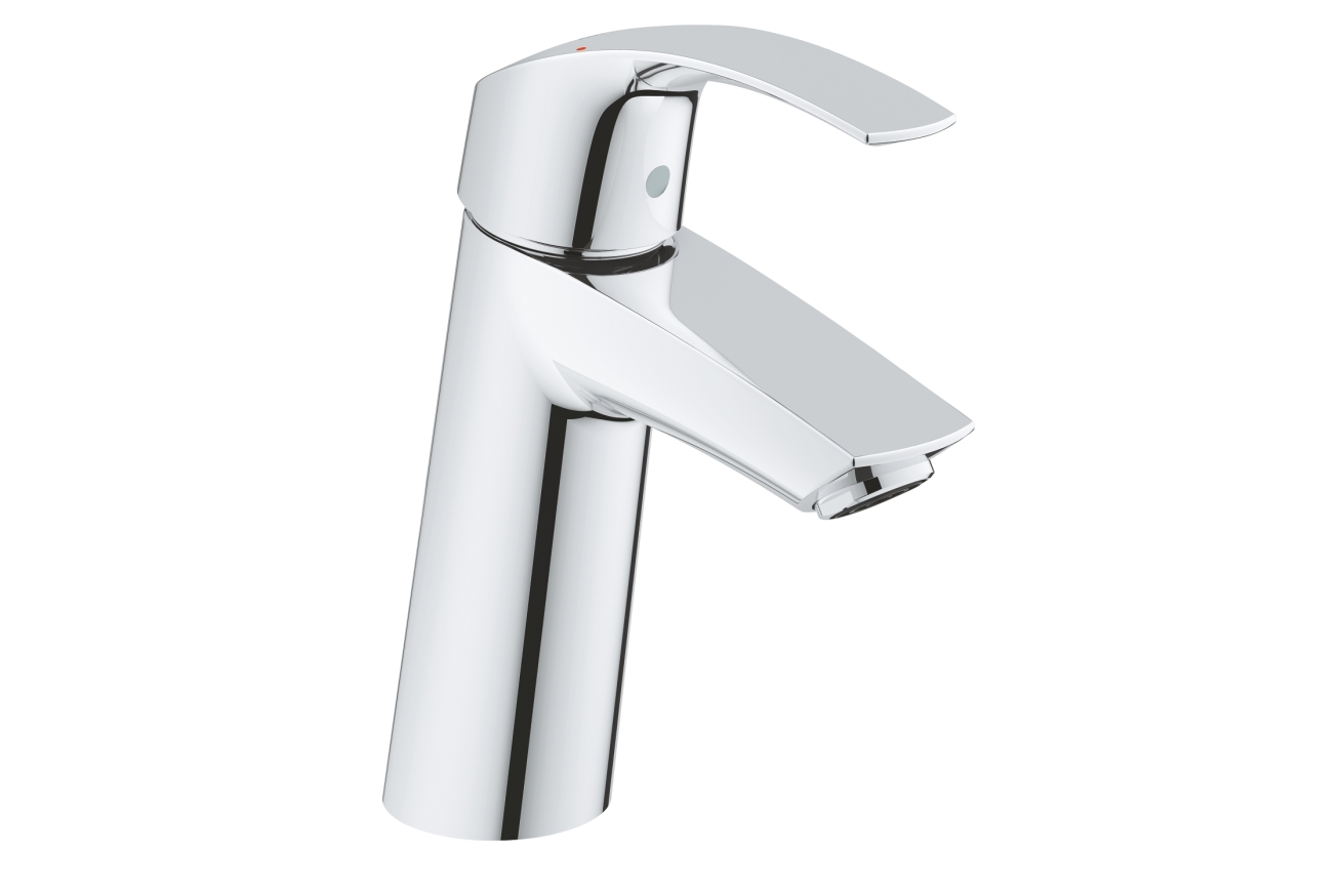 Смеситель для раковины GROHE Eurosmart с нажимным донным клапаном, M-Size, хром (23923002)