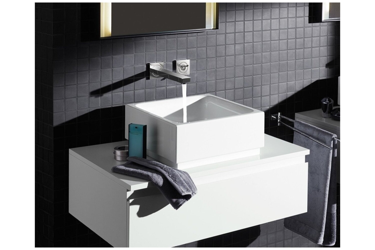 Внешняя часть смесителя для раковины GROHE Eurocube Joy на 2 отверстия (излив 170 мм), хром (19997000)