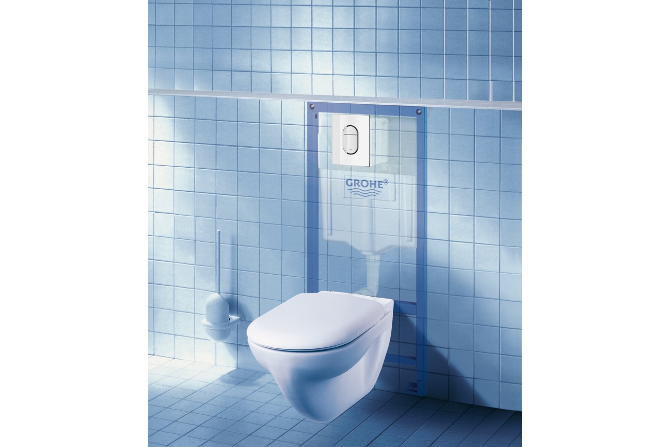 Комплект инсталляции для унитаза, GROHE Rapid SL 4 в 1 с панелью смыва Arena Cosmopolitan, хром (38929000)