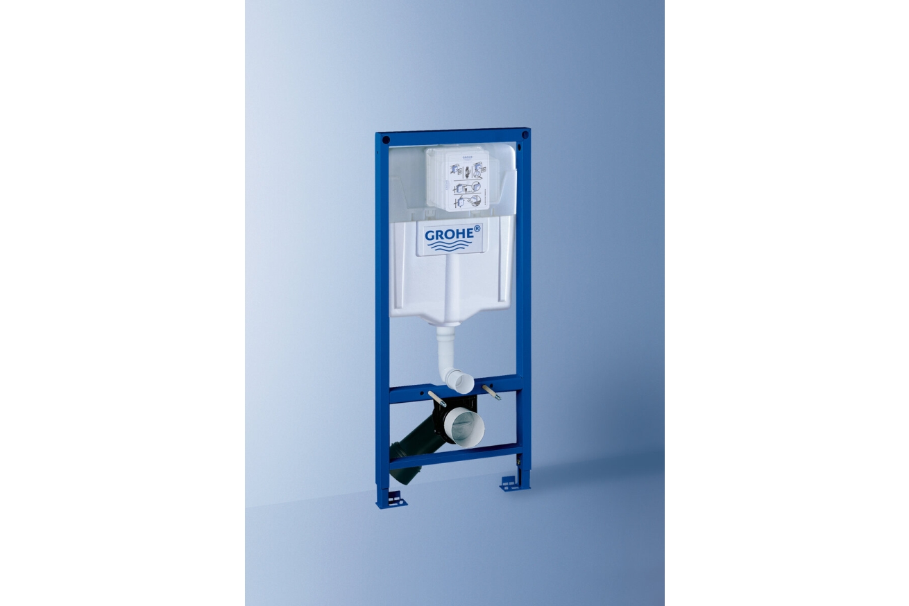 Комплект инсталляции для унитаза, GROHE Rapid SL 4 в 1 с панелью смыва Arena Cosmopolitan, хром (38929000)