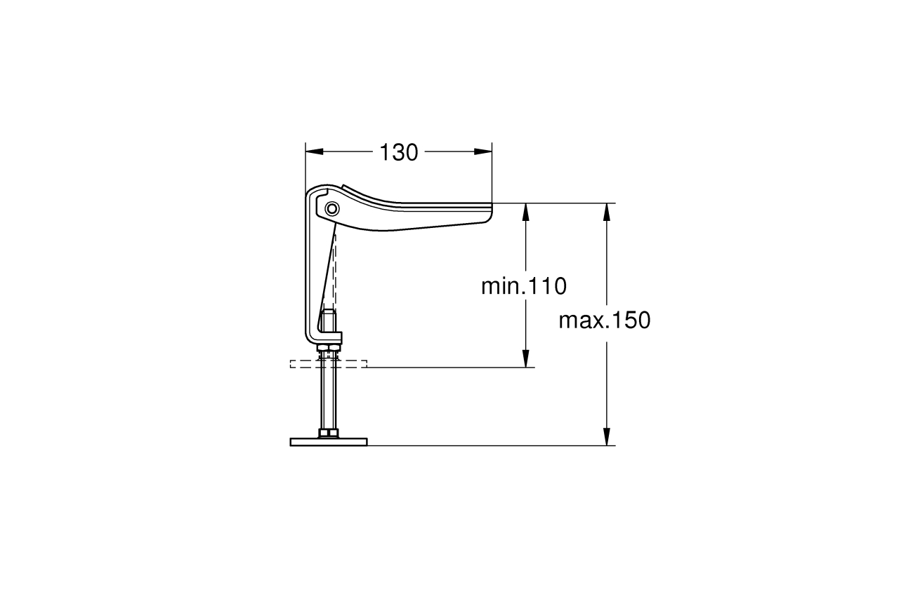 Ножки для встраиваемых ванн GROHE, (49115000)