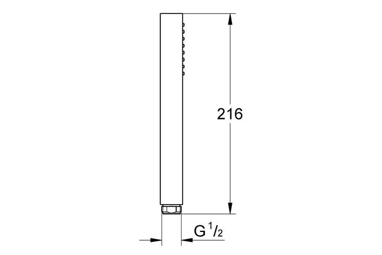 Ручной душ GROHE Euphoria Cube+ Stick, 1 режим, хром (27884001)