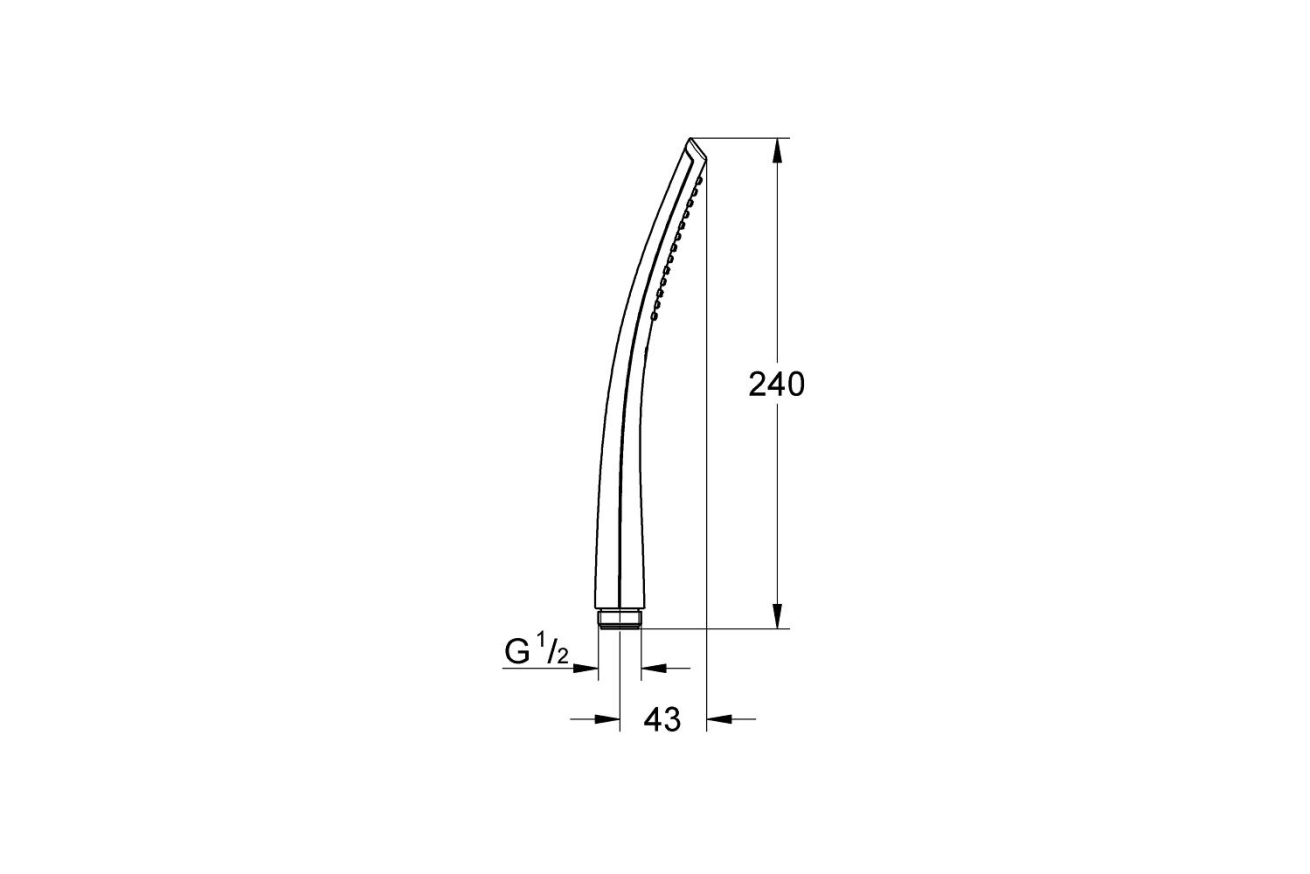 Ручной душ GROHE Ondus, 1 режим, хром (27184000)