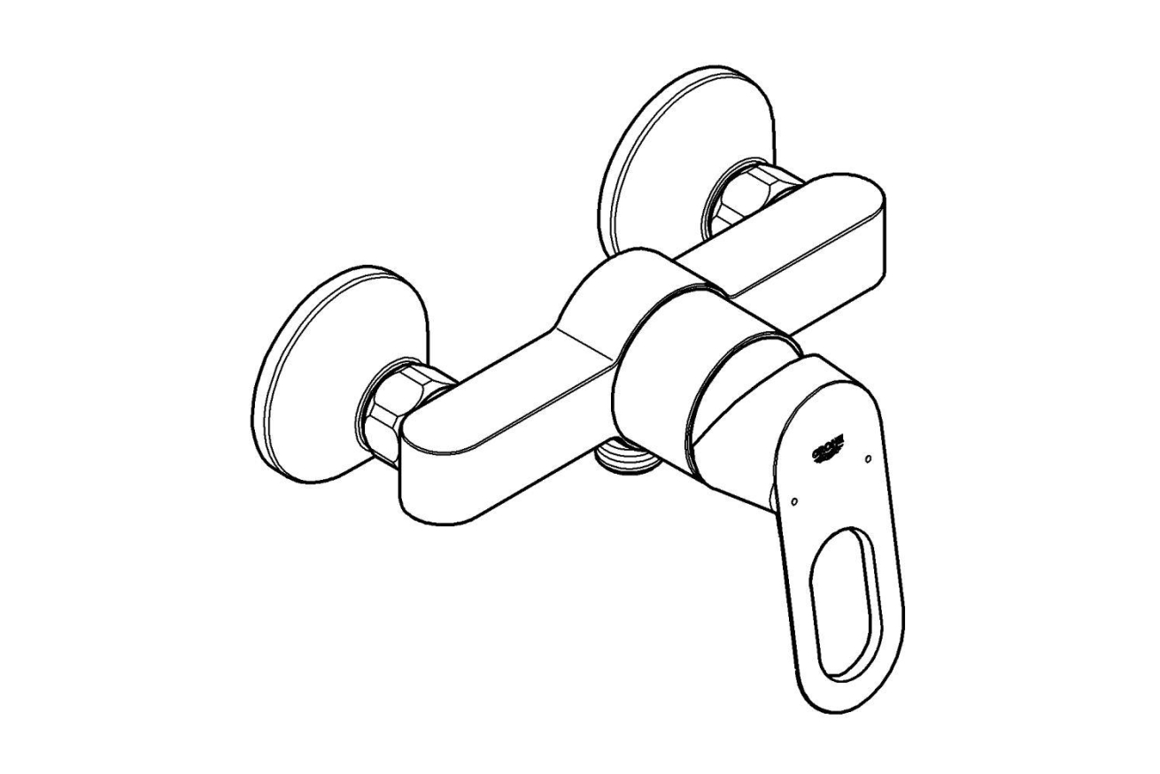 Смеситель для душа GROHE BauLoop, хром (23340000)