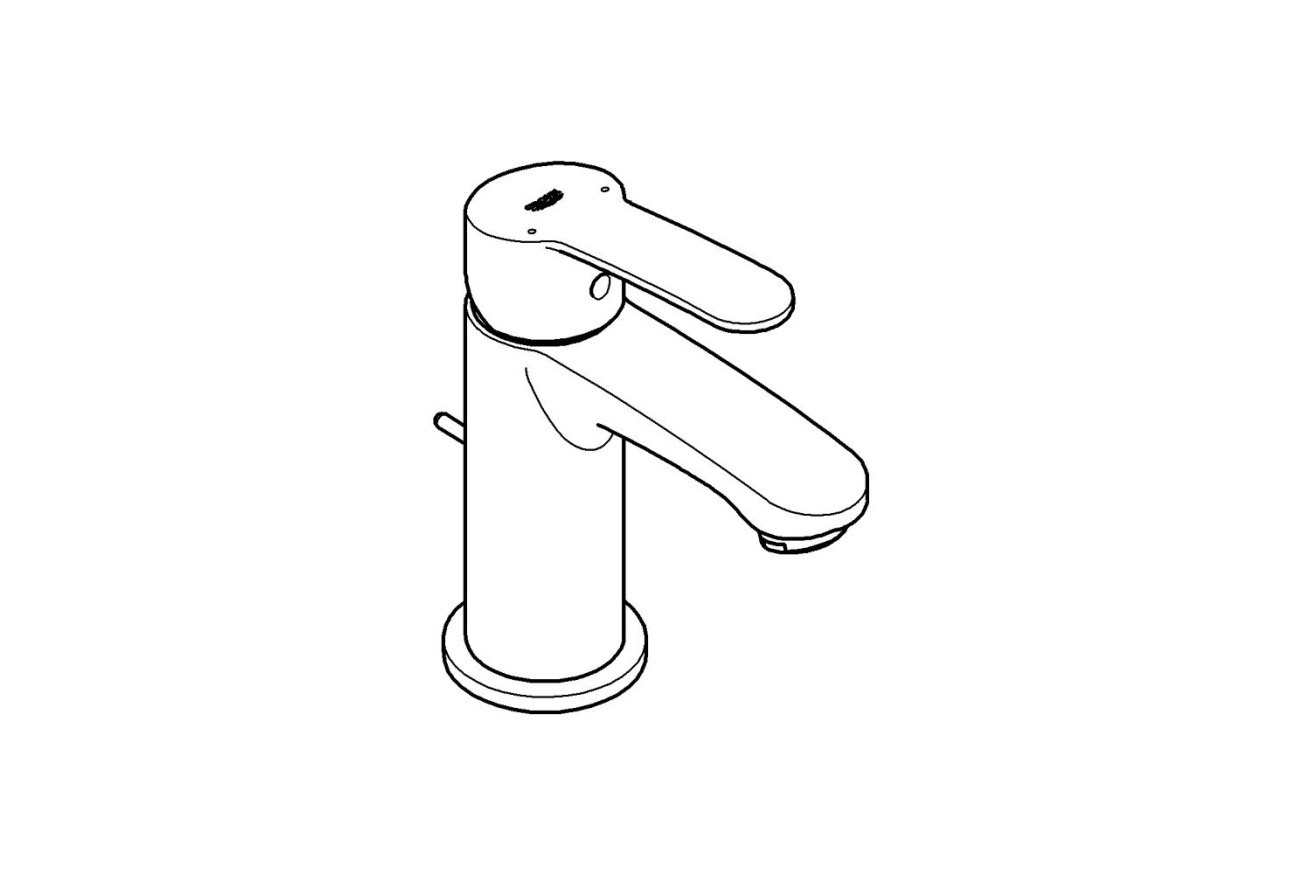 Смеситель для раковины GROHE Eurostyle Cosmopolitan, S-size, хром (23037002)