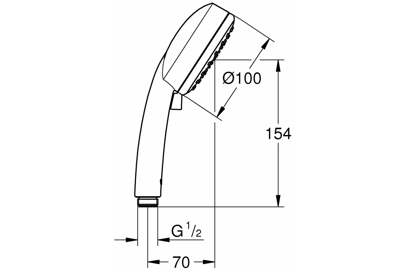 Ручной душ GROHE New Tempesta Cosmopolitan, 2 режима, хром (27571002)