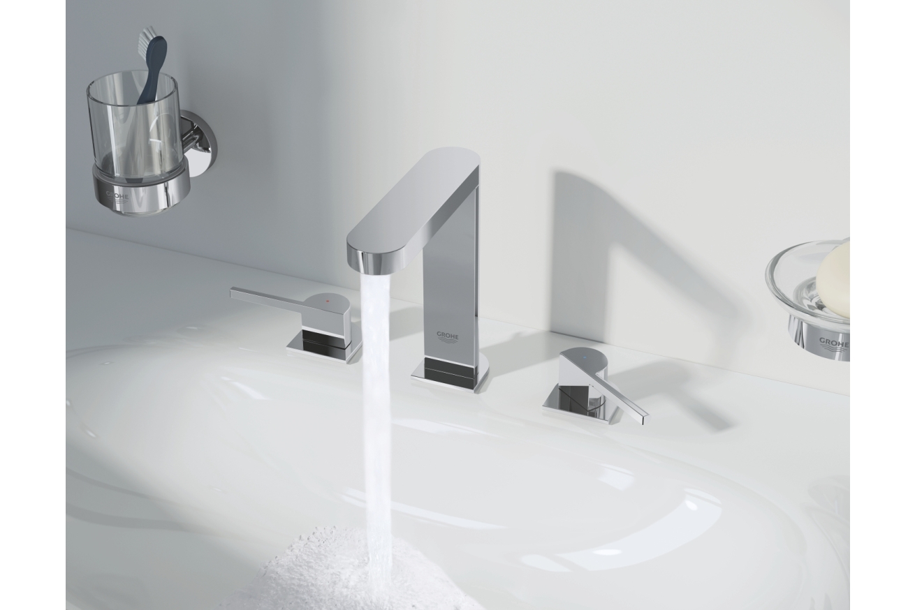 Смеситель для раковины GROHE Plus на 3 отверстия, M-size, хром (20301003)