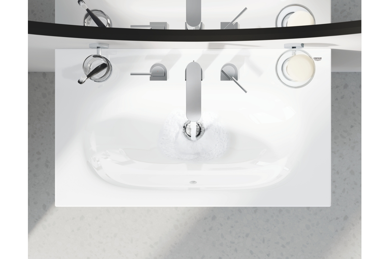 Смеситель для раковины GROHE Plus на 3 отверстия, M-size, хром (20301003)