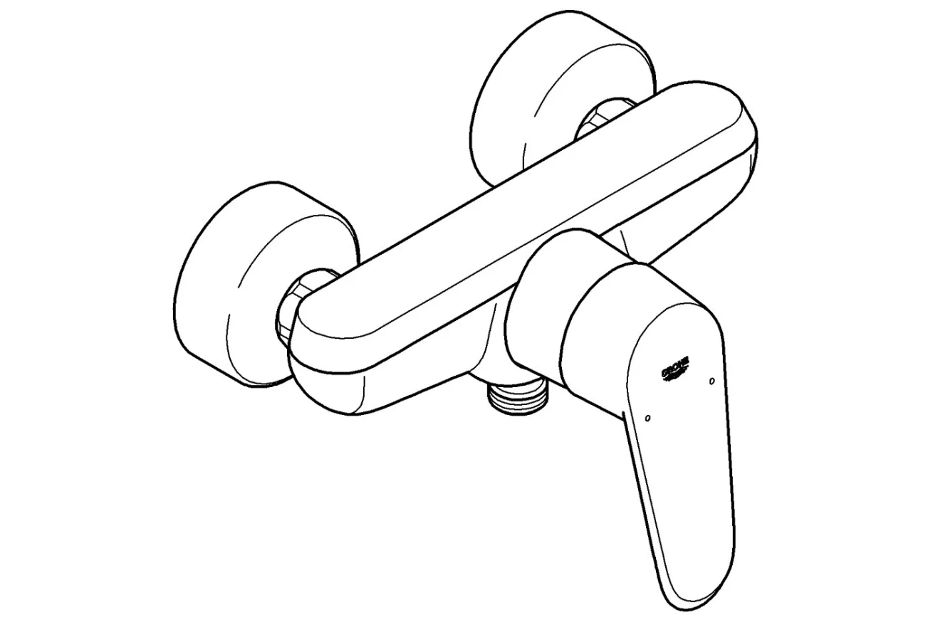 Смеситель для душа GROHE Eurodisc Cosmopolitan, хром (33569002)