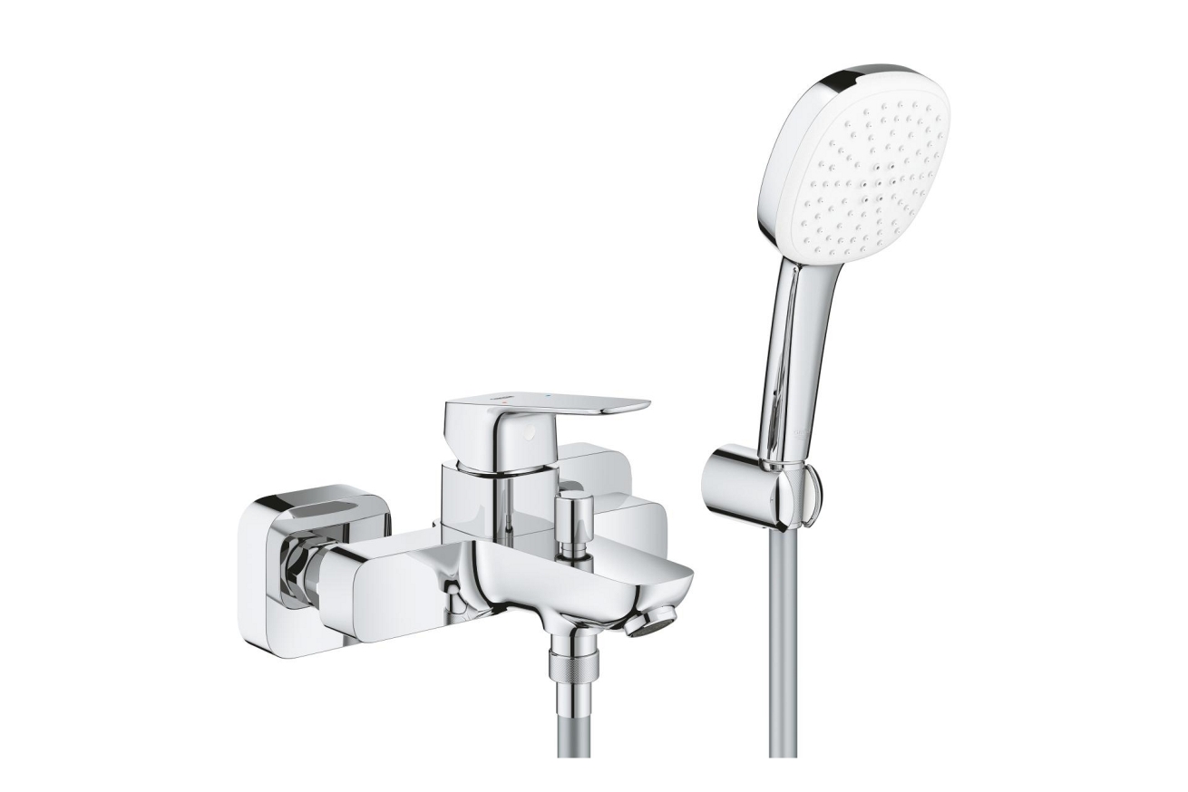 Душевая система GROHE Cubeo со смесителем для ванны, хром (1018140000)