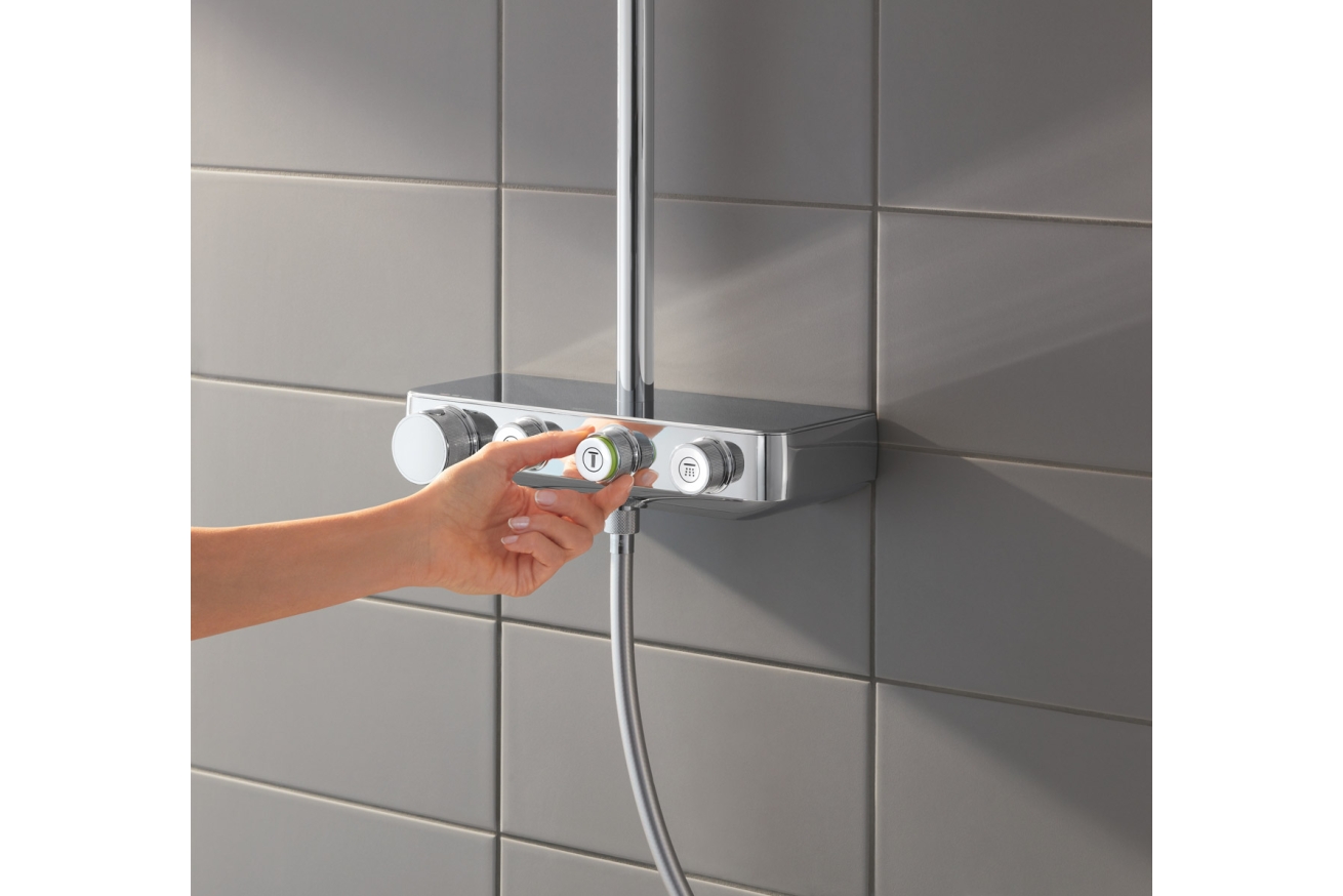 Душевая система GROHE Euphoria SmartControl System 310 Cube Duo с термостатом для душа, хром (26508000)