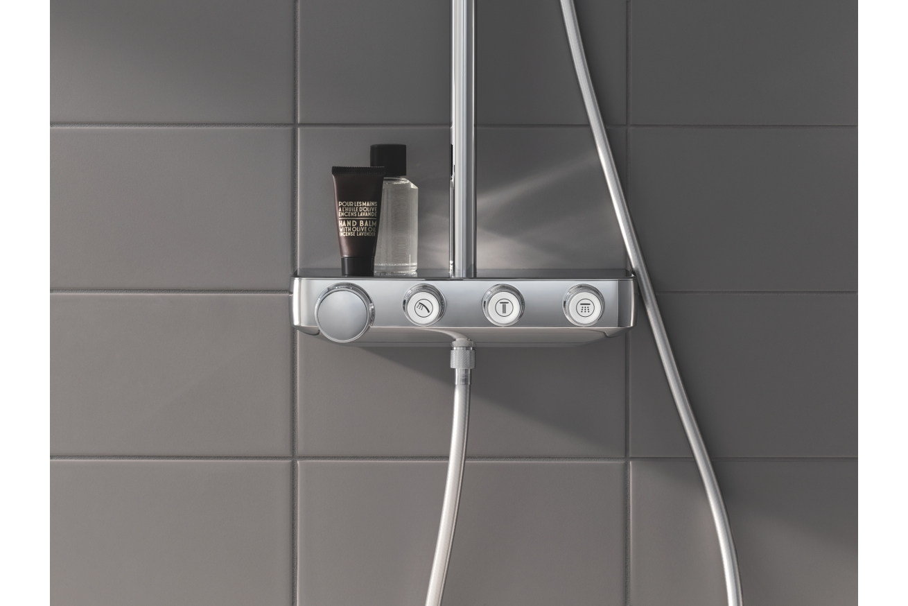 Душевая система GROHE Euphoria SmartControl System 310 Cube Duo с термостатом для душа, хром (26508000)
