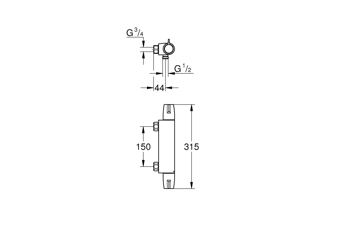 Термостат для душа GROHE Grohtherm Special, хром (34681000)