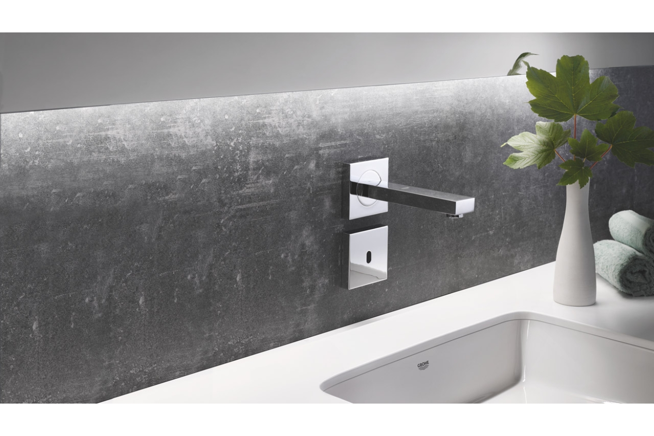 Внешняя часть крана для раковины GROHE Eurocube E инфракрасный, без функции смешивания, питание от сети 230V, хром (36442000)
