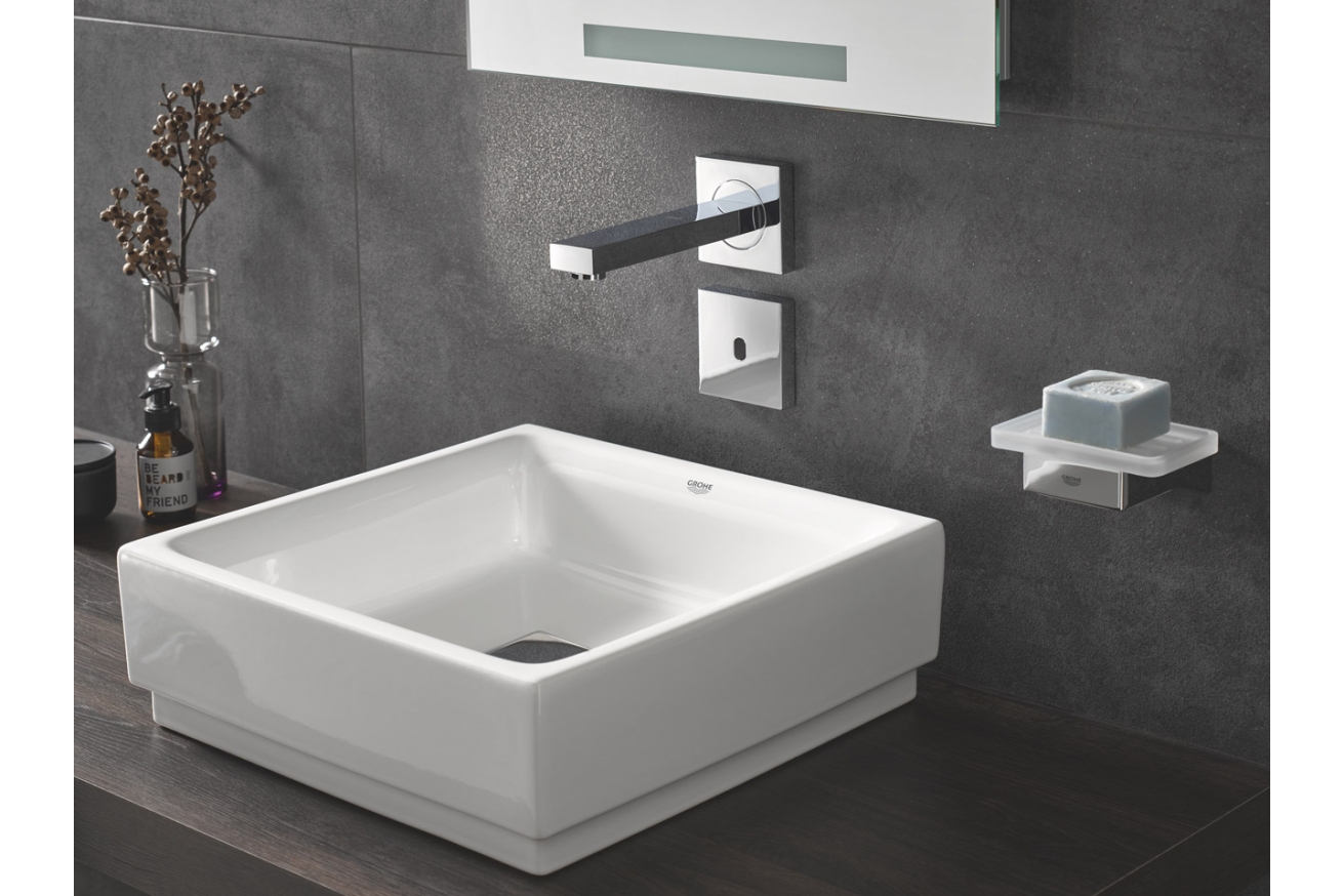 Внешняя часть крана для раковины GROHE Eurocube E инфракрасный, без функции смешивания, питание от сети 230V, хром (36442000)
