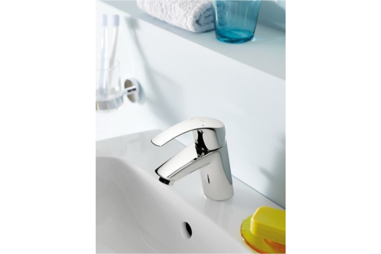 Смеситель для раковины GROHE Eurosmart с гигиеническим душем, S-size, хром (23124002)