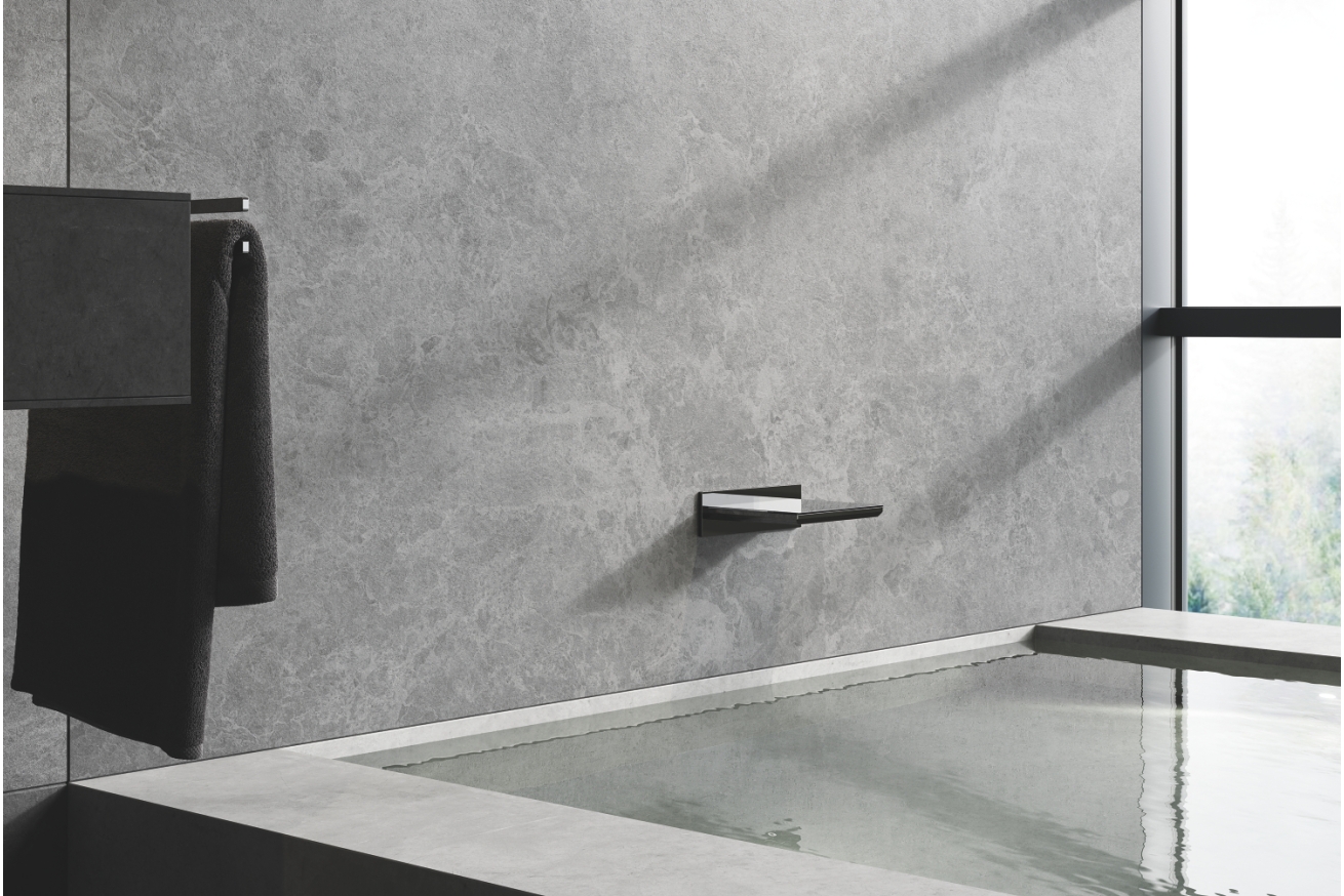 Излив для ванны и душа GROHE Allure каскадный, темный графит глянец (13317A01)