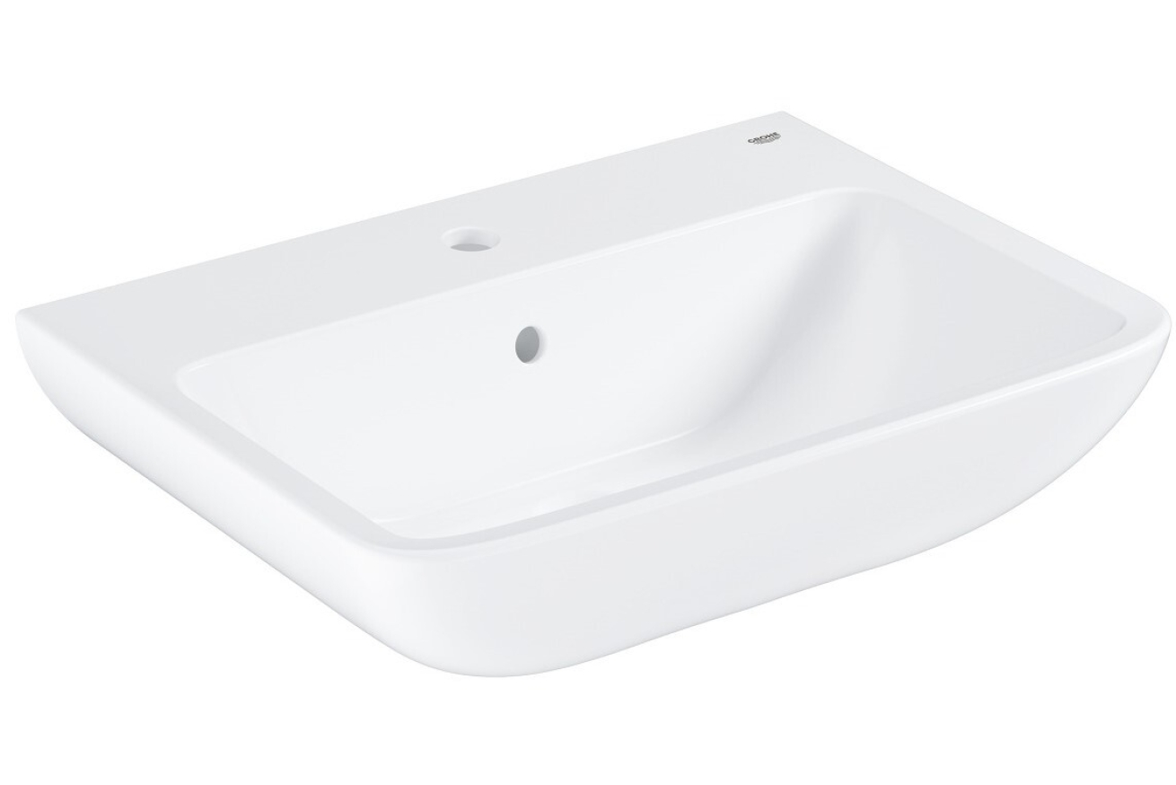 Раковина подвесная GROHE Bau Edge 60 см, альпин-белый (39808000)