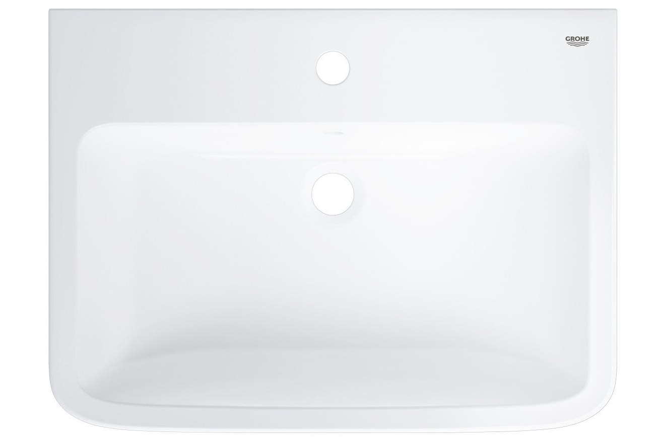 Раковина подвесная GROHE Bau Edge 60 см, альпин-белый (39808000)