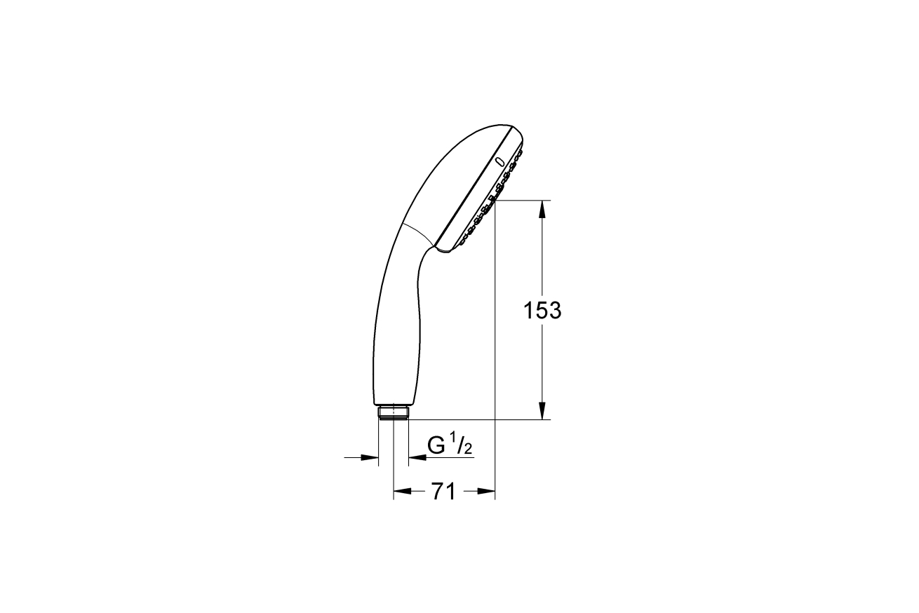 Ручной душ GROHE New Tempesta, 3 режима, хром/белый (28419002)