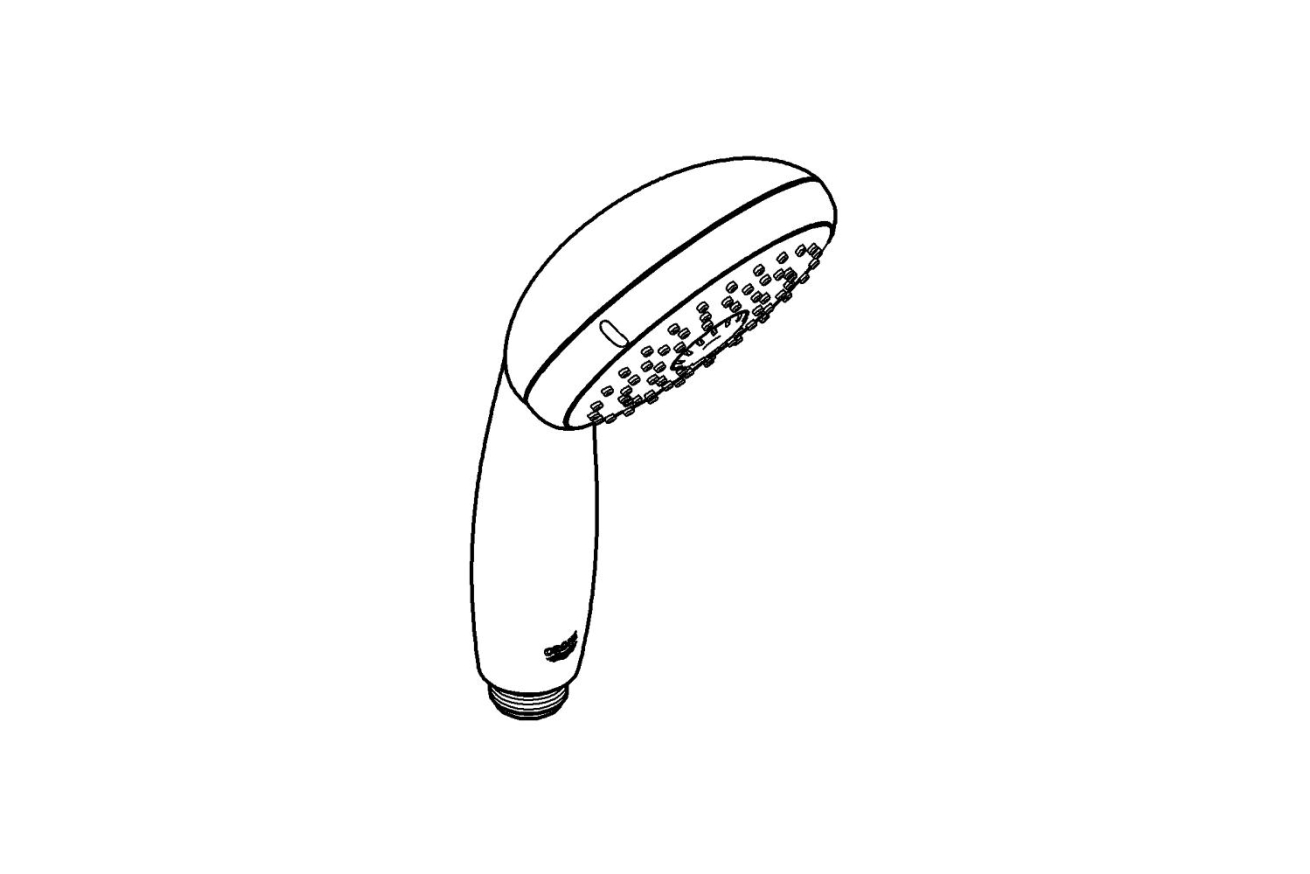 Ручной душ GROHE New Tempesta, 3 режима, хром/белый (28419002)