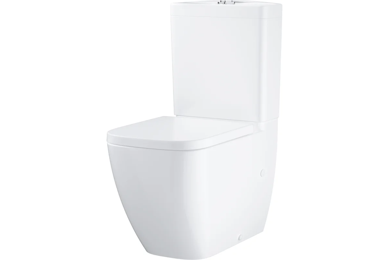 Унитаз-компакт с бачком и сиденьем микролифт GROHE Clova, альпин-белый (39909000)