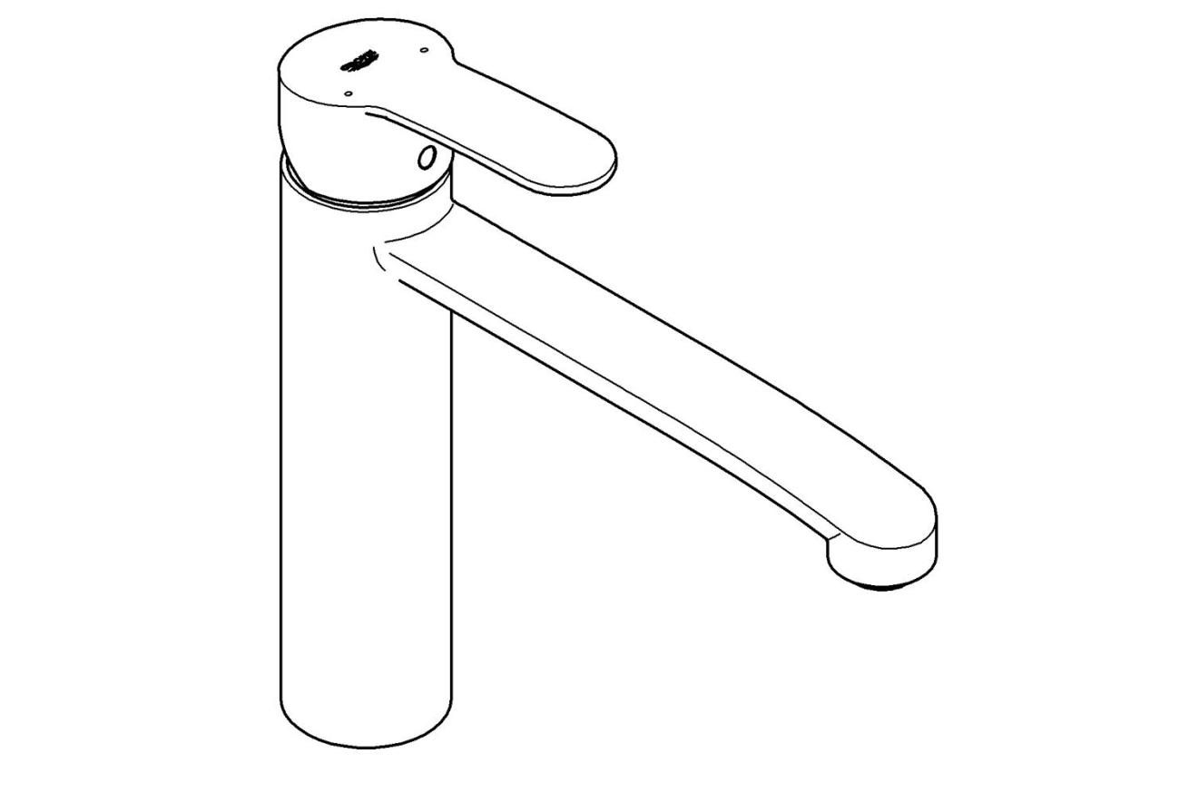 Смеситель для кухни GROHE Eurostyle, хром (31159002)