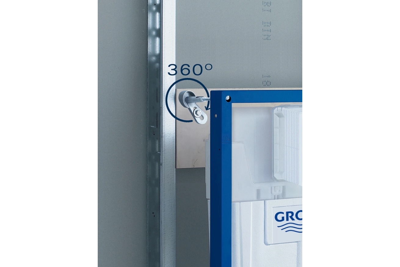 Комплект инсталляции для унитаза GROHE Rapid SL 4 в 1 с панелью смыва Nova Cosmopolitan, хром (38813001)