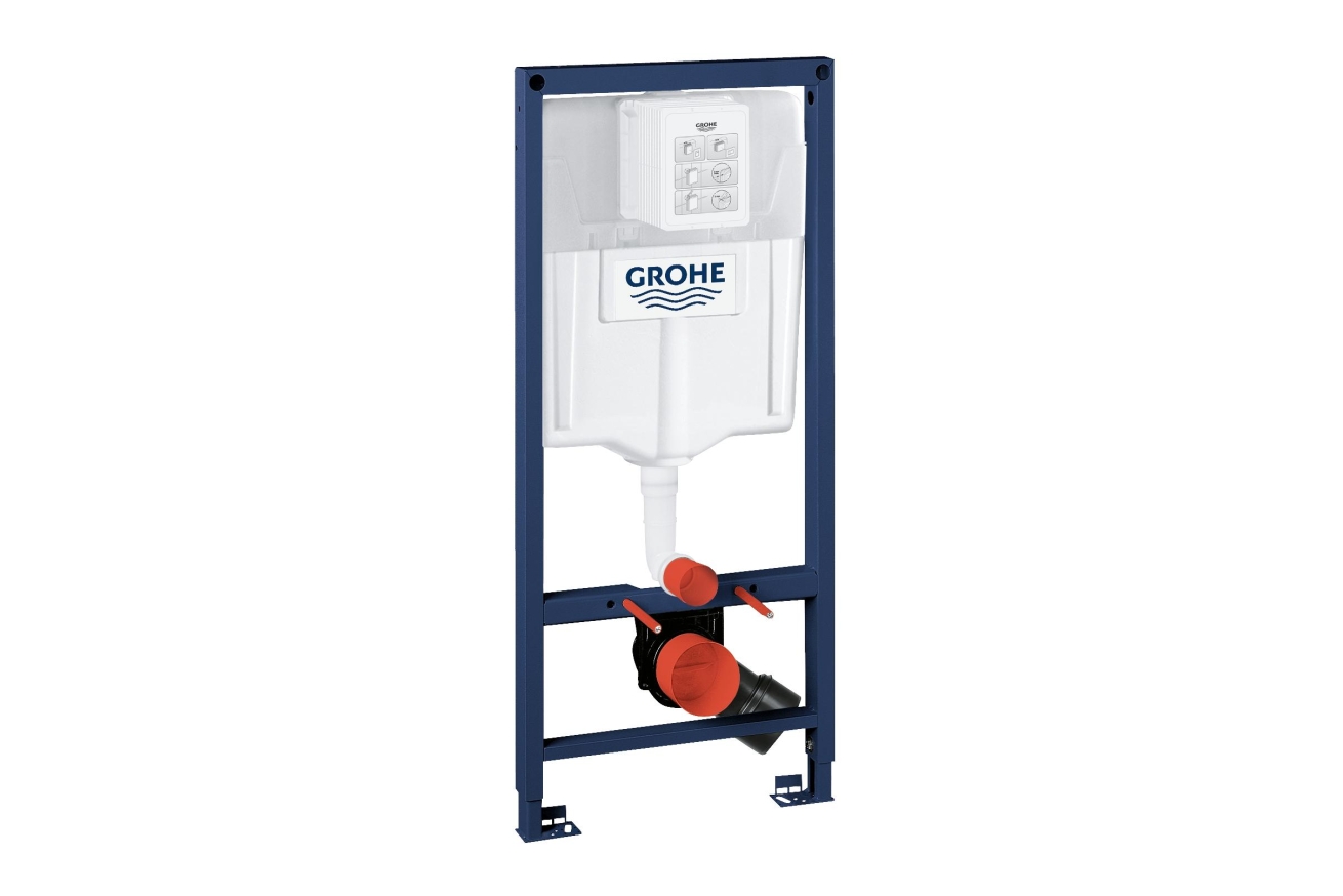 Комплект инсталляции для унитаза, GROHE Rapid SL 5 в 1 с панелью смыва Skate Cosmopolitan, хром (38827000)
