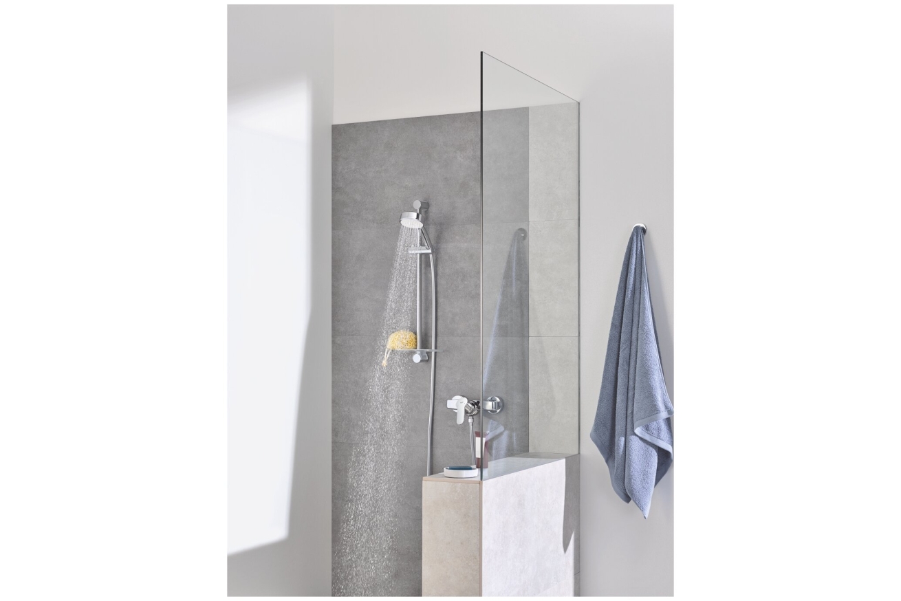 Душевой гарнитур GROHE Tempesta Cosmopolitan 100, 3 режима струи, душевая штанга 600 мм, 9,5 л/мин, хром (27786002)