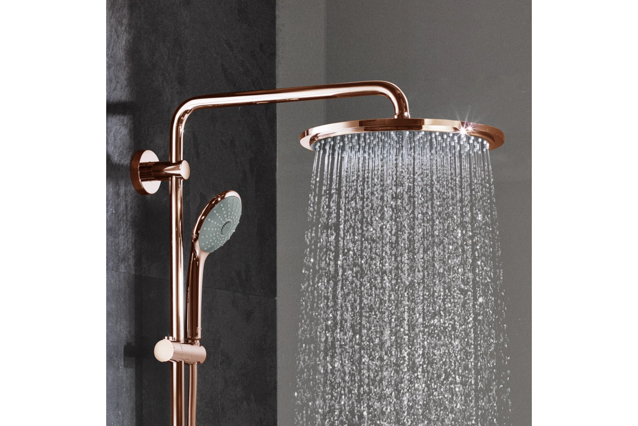Душевая система GROHE Euphoria System 310 с термостатом для душа, теплый закат глянец (26075DA0)