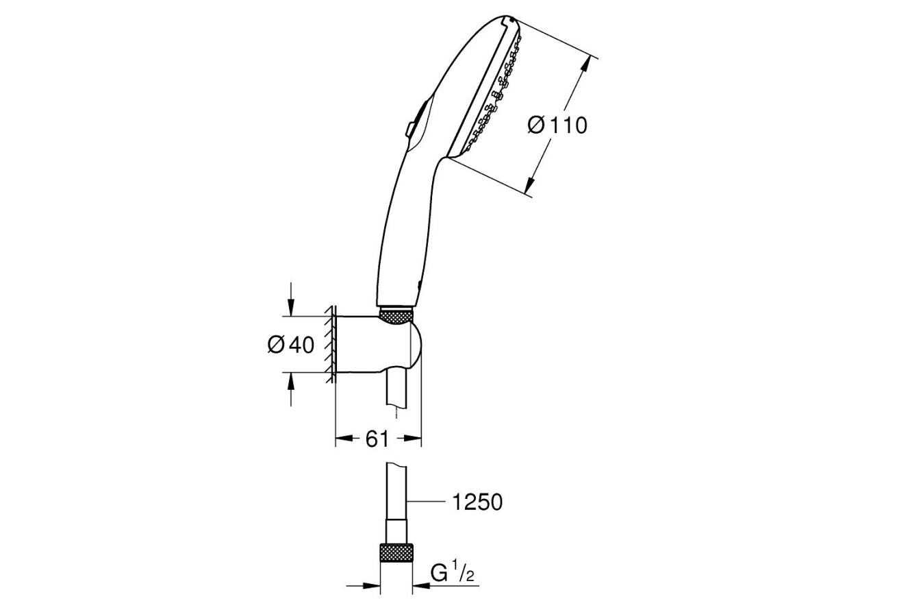 Готовый комплект для ванной комнаты GROHE Eurosmart (NB0038)