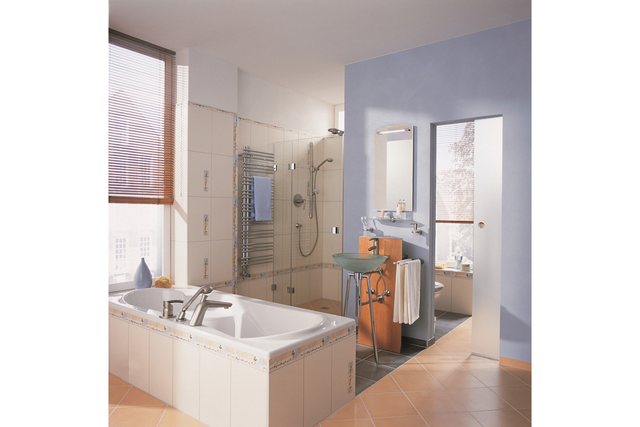 Смеситель для ванны GROHE Tenso однорычажный на 3 отверстия , хром (19153000)