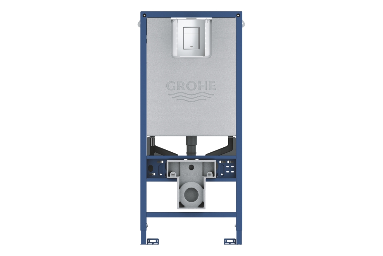 Комплект инсталляции для унитаза, GROHE Rapid SLX 3 в 1, с панелью смыва Skate Cosmopolitan S, хром (39603000)