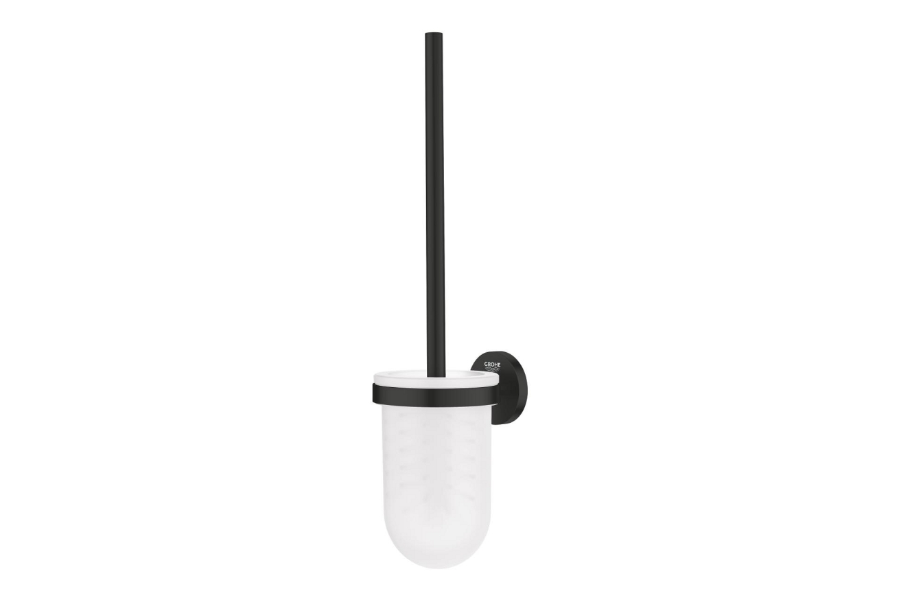 Туалетный ёршик в комплекте GROHE Essentials, матовый черный (1024682430)