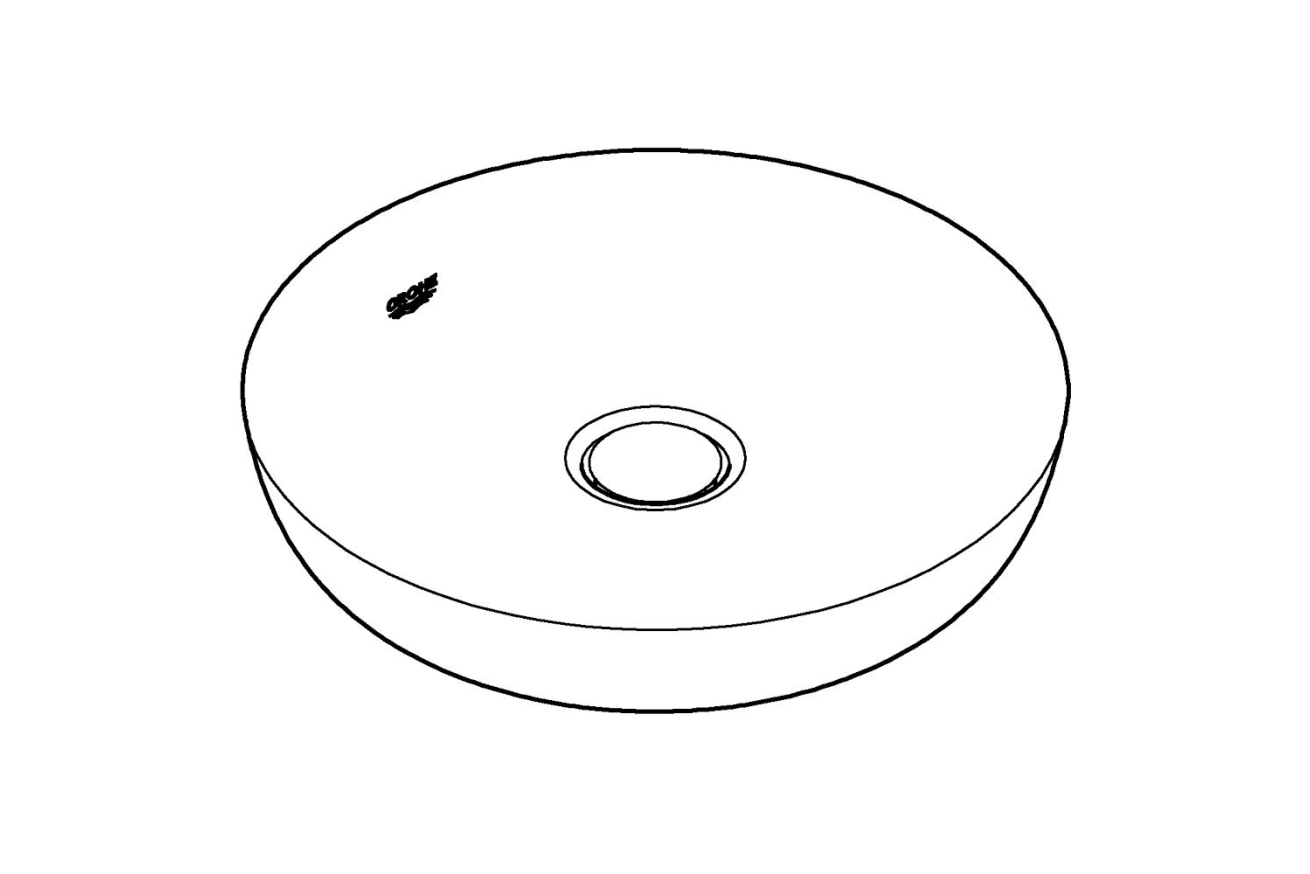 Раковина свободностоящая GROHE Essence Ceramic 45 см, альпин-белый (3960900H)