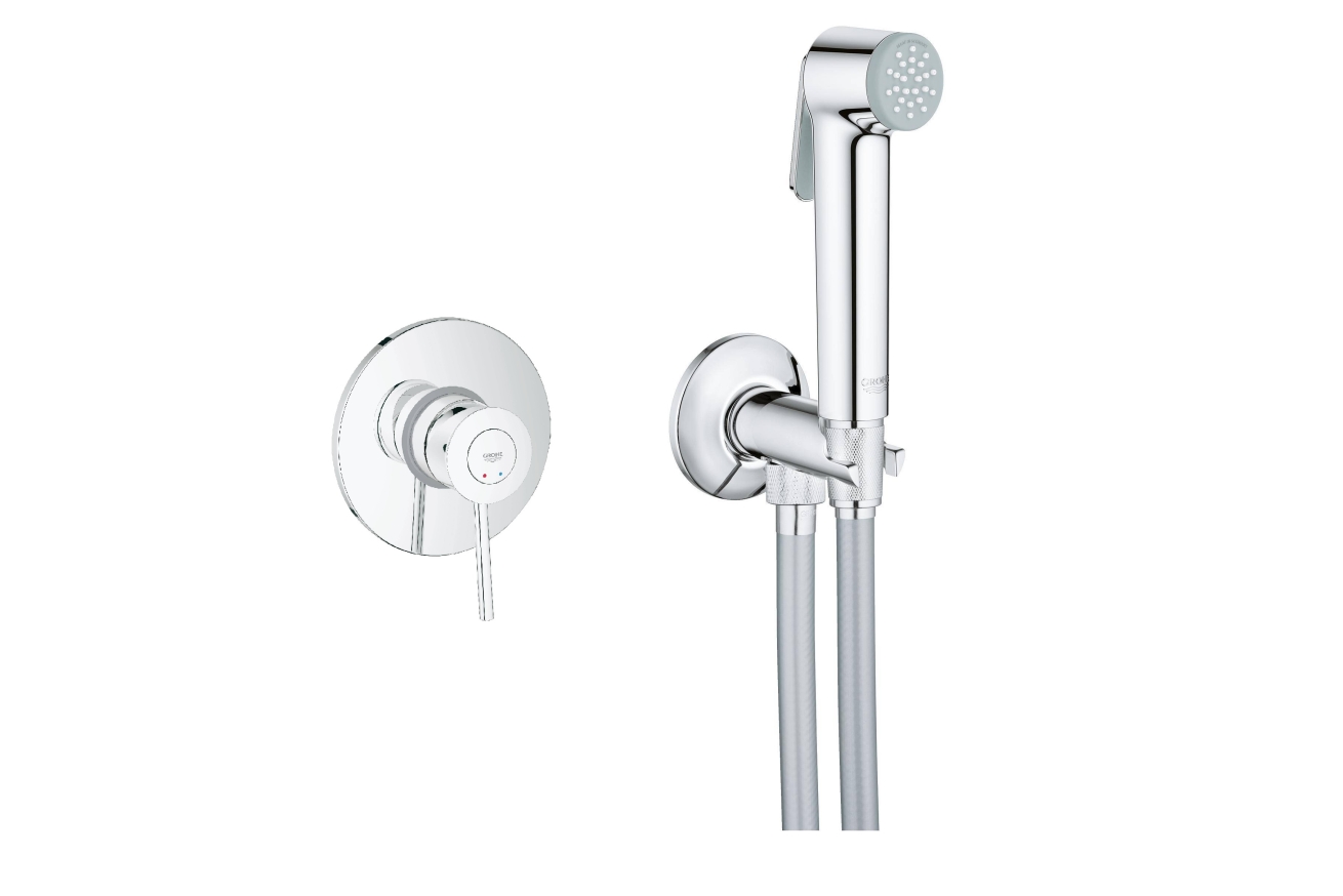 Готовый комплект для гигиенического душа GROHE BauClassic, хром (NW0068)
