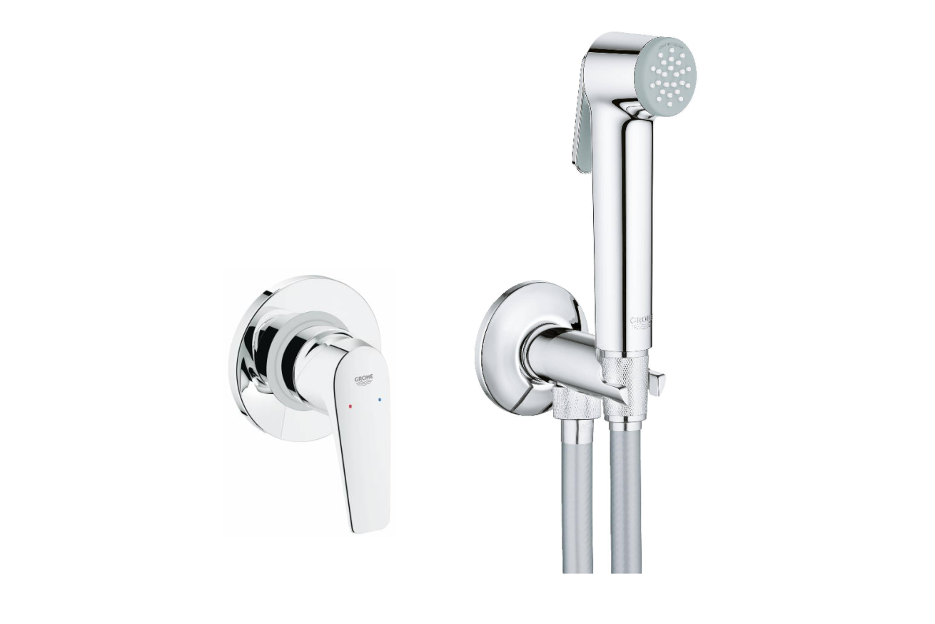 Готовый комплект для гигиенического душа GROHE BauFlow, хром (NW0067)