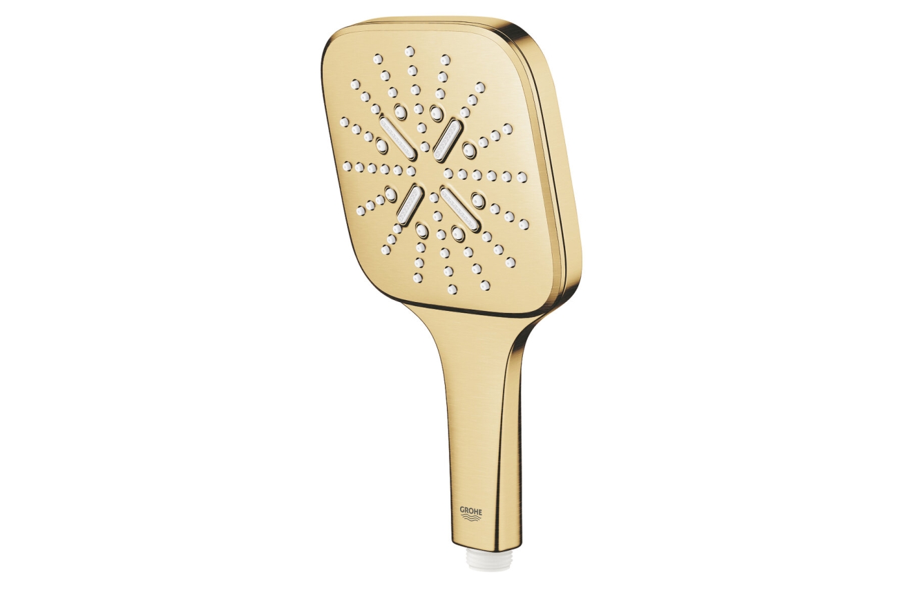 Ручной душ GROHE Rainshower SmartActive 130 Cube, 3 режима, холодный рассвет матовый (26582GN0)