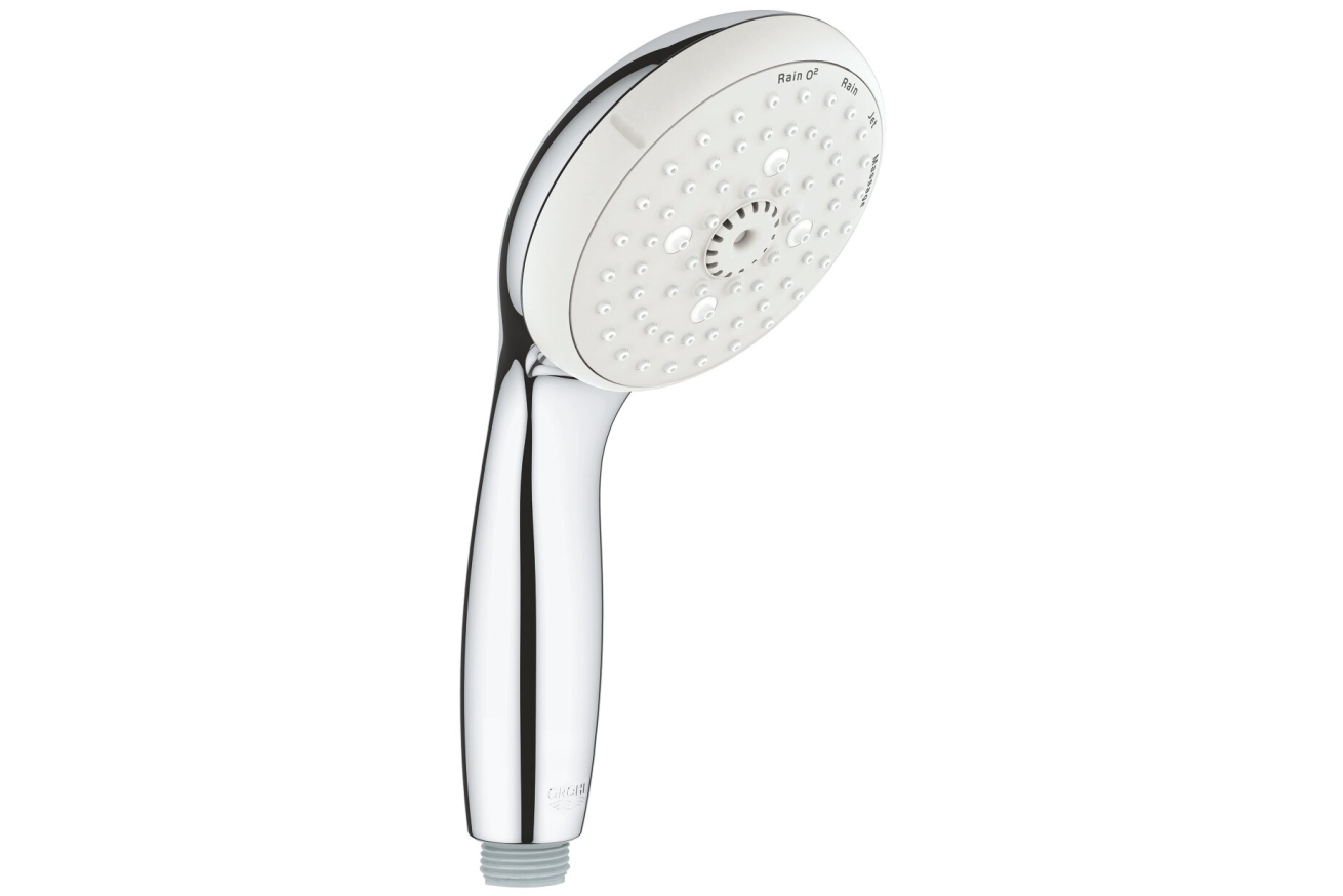 Душевой гарнитур GROHE Tempesta 100, 4 режима струи, душевая штанга 600 мм, 9,5 л/мин, хром (27795001)