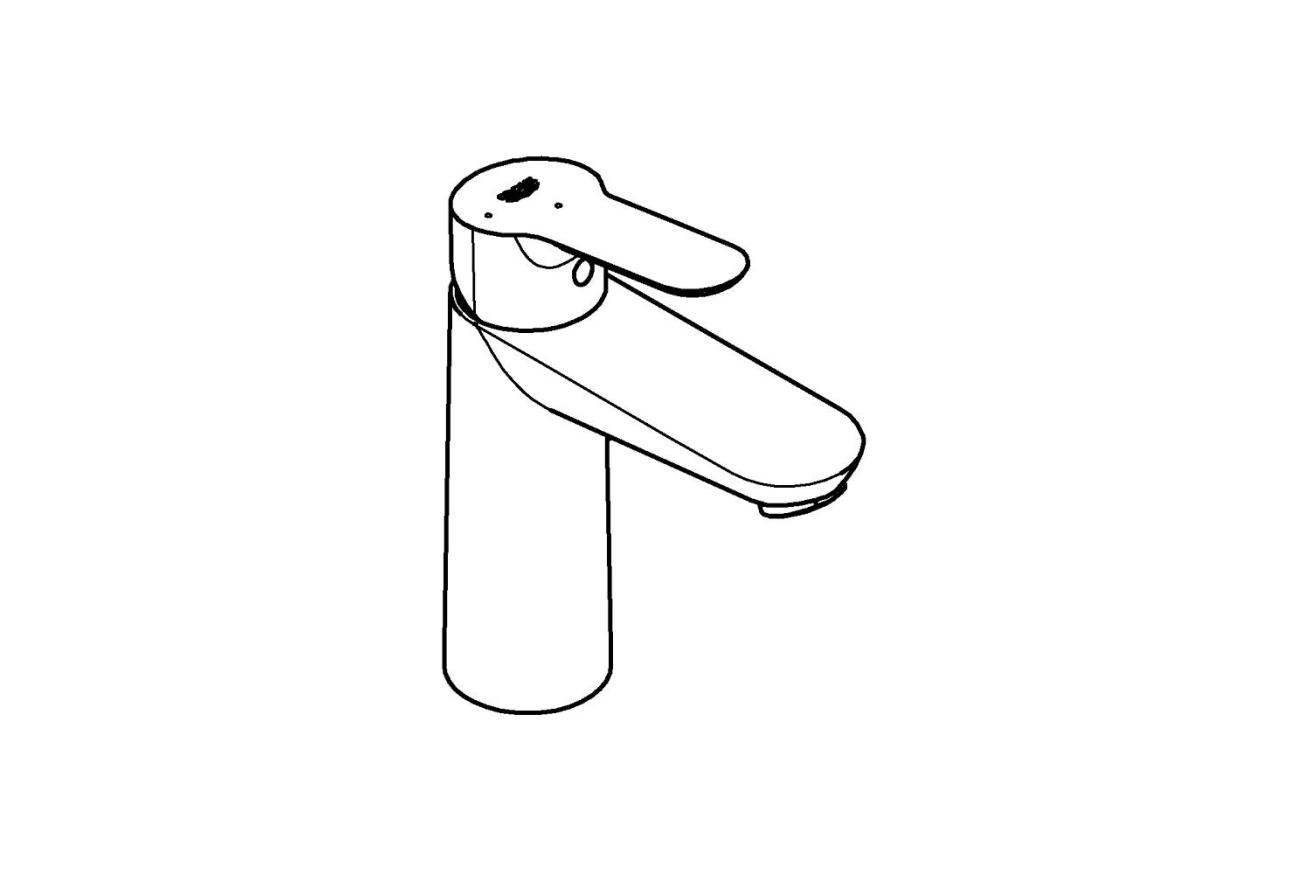 Смеситель для раковины GROHE BauEdge, M-size, хром (23759000)