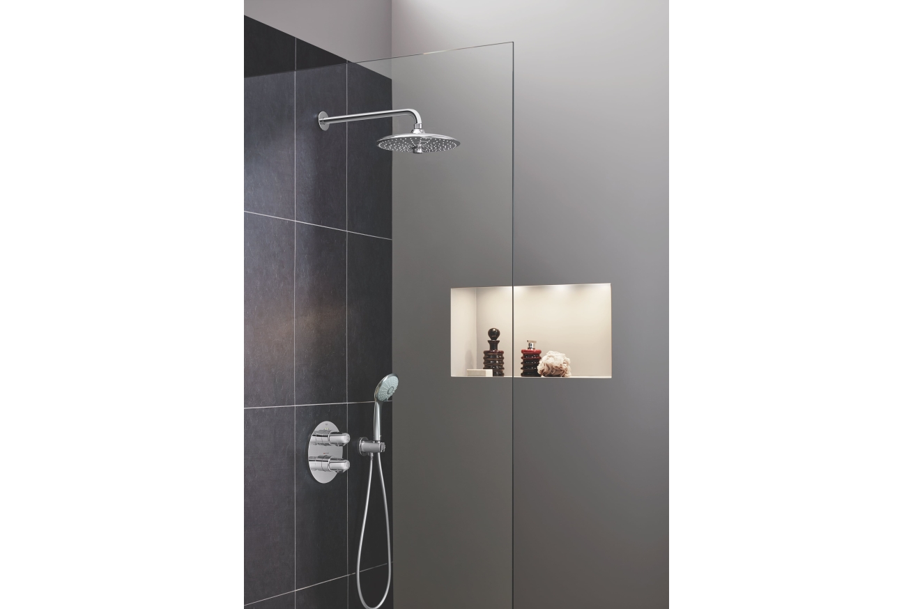 Верхний душ GROHE Euphoria 260 SmartControl, 12,5 л/мин, 3 режима, 380 мм, хром (26458000)