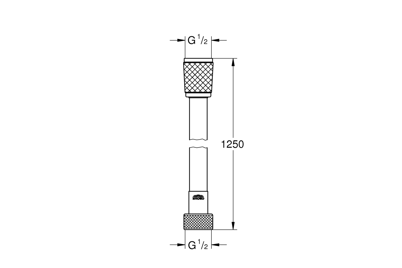 Душевой шланг GROHE Relexaflex 1250 мм, хром (45971001)